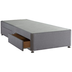 Sealy Posturepedic 2 Drawer Divan Storage Bed, Single